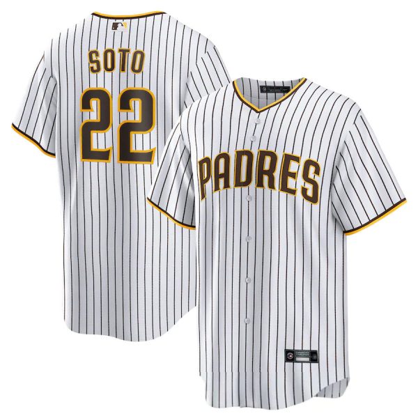 #22 Juan Soto San Diego Padres White Replica Player Jersey Baseball Jerseys