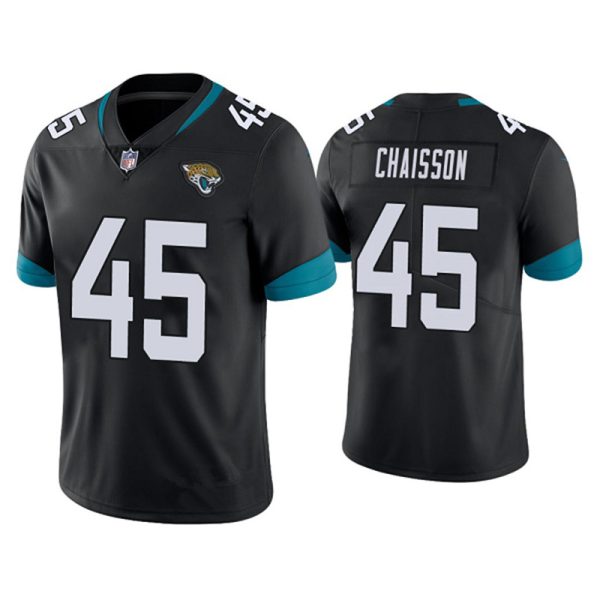 Jacksonville Jaguars #45 K'Lavon Chaisson Black Replica American Football Player Jerseys