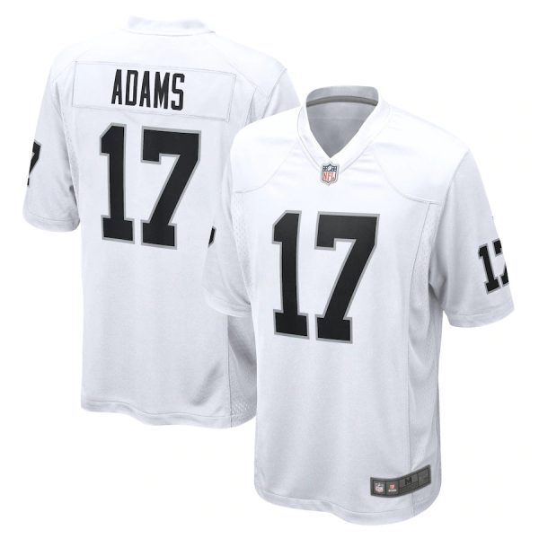 Las Vegas Raiders #17 Davante Adams White Game Replica Stitched American Football Player Jerseys