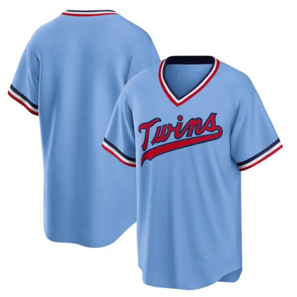 Minnesota Twins Light Blue Cooperstown Collection Replica Team Baseball Jersey