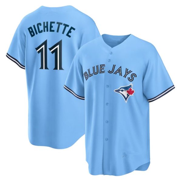 Toronto Blue Jays#11 Bo Bichette Powder Blue Alternate Replica Baseball Player Jerseys