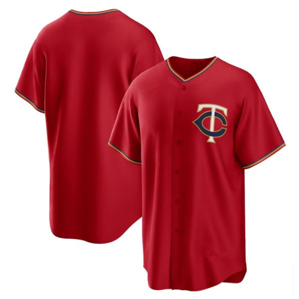 Minnesota Twins Red Alternate Replica Team Baseball Jersey