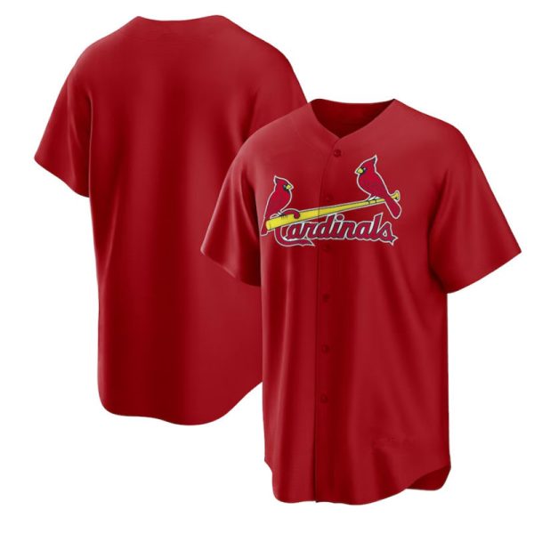 St. Louis Cardinals Blank Red Alterbate Replica Baseball Team Jerseys