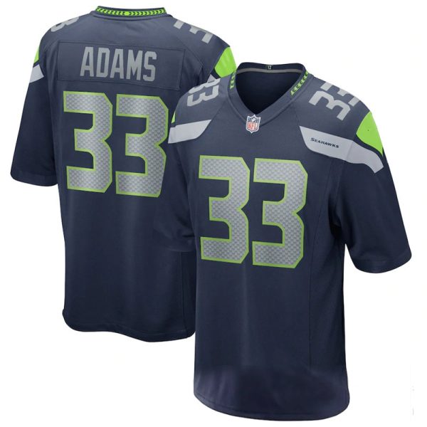 Seattle Seahawks #33 Jamal Adams College Navy Replica Stitched American Football Game Jerseys